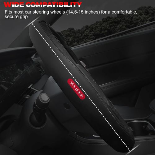 Universal Microfiber Leather Steering Wheel Cover
