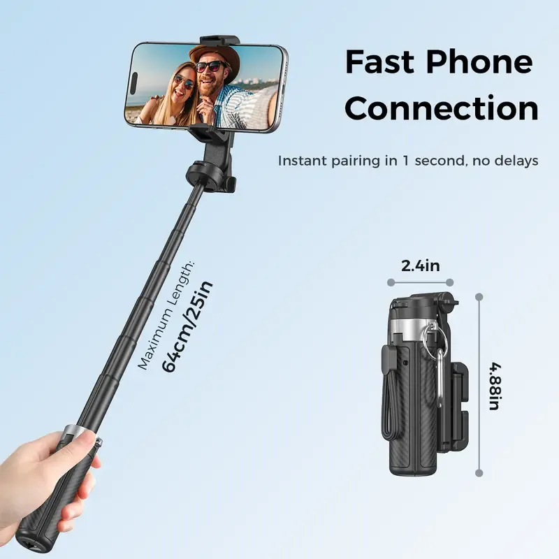 Portable 3-in-1 Bluetooth Selfie Stick Tripod