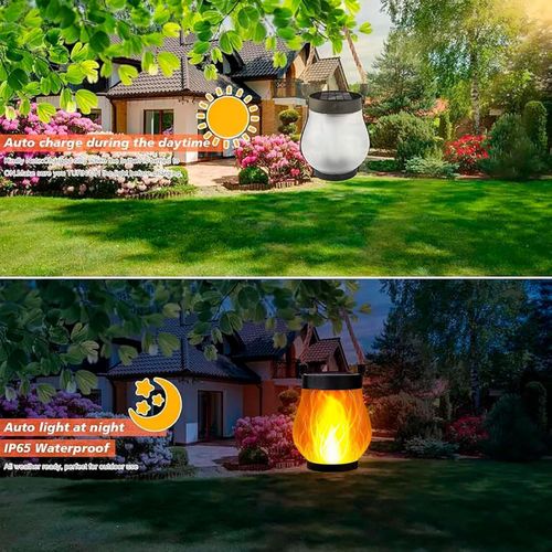 Sun-Powered Flame Ambience Lamp