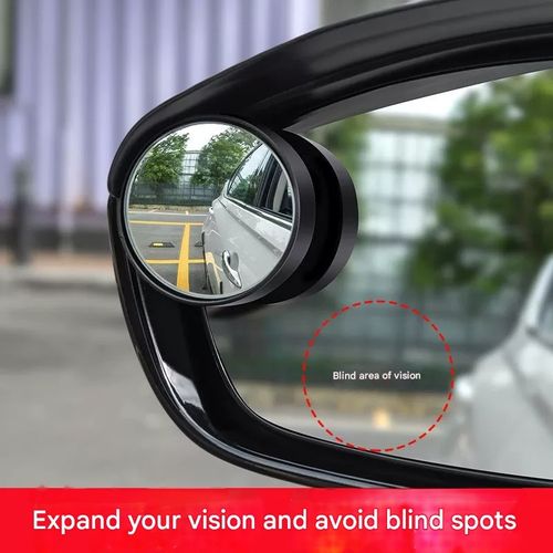 Car Carbon Fiber Rearview Mirror Rain Visors & Blind Spot Mirrors - All-in-One Anti-Rain Cover with Blind Spot Elimination for Safer Driving