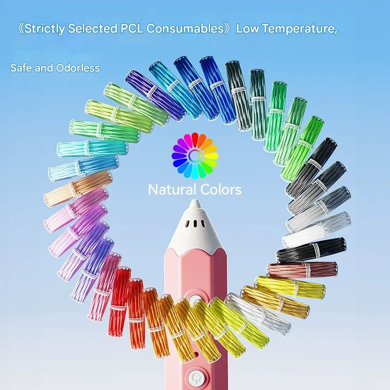 Kids 3D Printing Pen with Low-Temperature Technology & Premium Pencil Tip - Safe for Children, Ideal for 3D Drawing