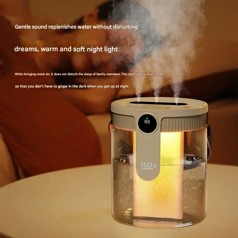 Air Humidifier for Home Use, Quiet Ultrasonic Large Capacity Humidifier for Nursery, Bedroom, and Office Desk