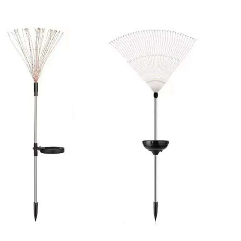（2 packs）Solar-Powered Firework Fairy Lights - Waterproof Outdoor Camping Atmosphere Lamp - Solar Ground Spike Firework Light