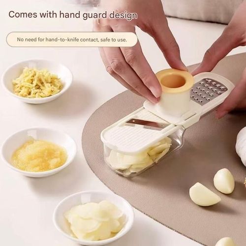 （Two packs）New Vegetable Cutter - Multi-functional Kitchen Grater with Thickened Stainless Steel for Slicing and Shredding