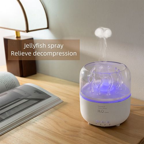 New Product: Rotating Dynamic Mist Diffuser with Jellyfish-Imitating Atmosphere Light | Ultrasonic Aromatherapy Humidifier