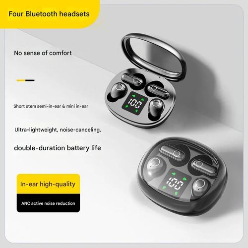 SK35 Wireless In-Ear Headphones with Custom-Fit Design | Pain-Free Mini Bluetooth Earbuds