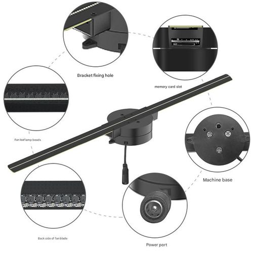 3D Holographic Fan-Based LED Display
