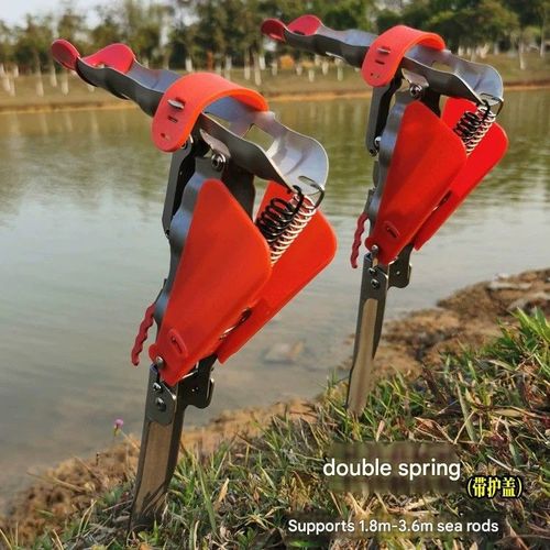 Automatic Fishing Rod  Fishing Rod Holder  Bank Stick Rod Holder with Spring Hook Setter