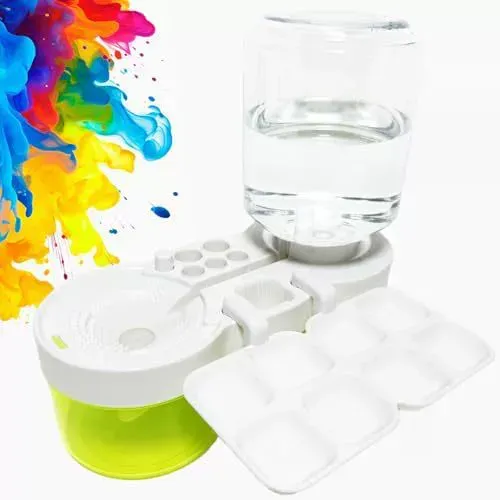 Chinese Brush & Paintbrush Cleaner  Doodle & Art Painting Palette  Circulation Brush Washer