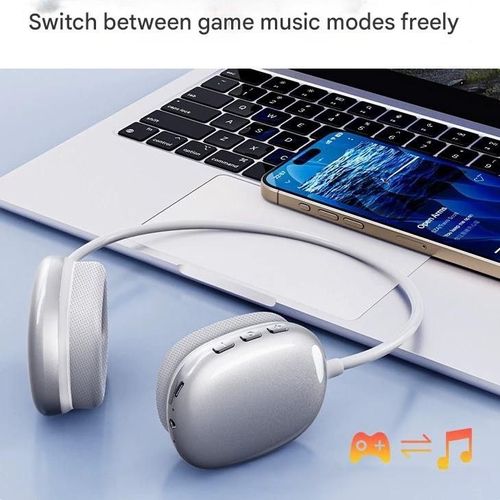 New Wireless Bluetooth Headphones Over-Ear  Compact Earphones, Minimalist and Stylish Photo Prop