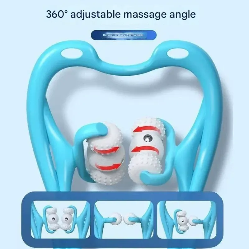 Versatile Handheld Massage Roller for Neck, Back & Body - Relief at Your Fingertips