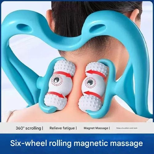 Versatile Handheld Massage Roller for Neck, Back & Body - Relief at Your Fingertips