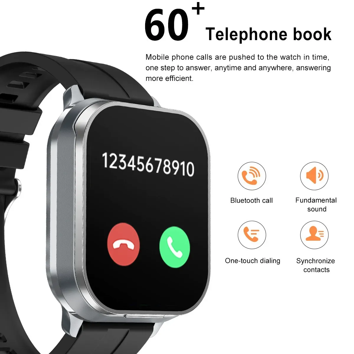Hot-Selling 2-in-1 Headphone Smartwatch with Music Playback for Sports, NFC Access Control, and Bluetooth Calling