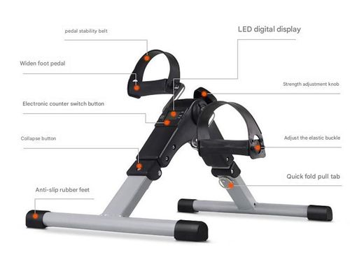 Mini Foldable Exercise Bike - Compact Home Pedal Trainer
