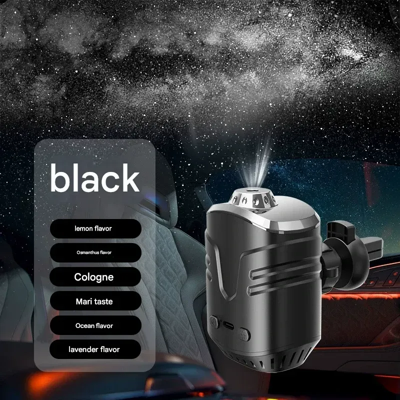 Car 3D Starry Sky Ceiling Diffuser with Automatic Perfume Start and Stop, Starlight Projection, and Premium Air Purification for Vehicles