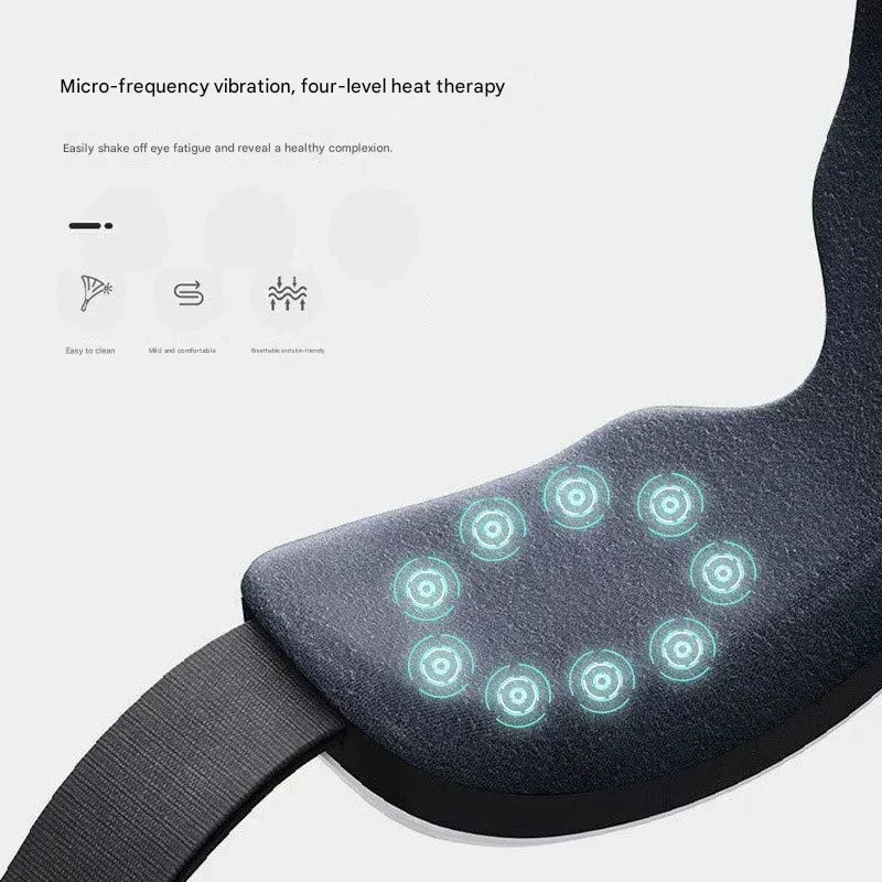 Eye Massager and Eye Care Device  Home Use Gift with Charging Function  Foldable Vibrating Heat Eye Mask and Eye Massager
