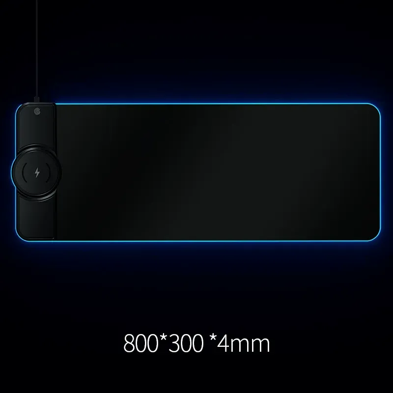Wireless Charging RGB Mouse Pad, 15W RGB Glowing Mouse Pad