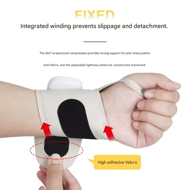 EMS Tendon Sheath Massage Wristband, Adjustable Hand Massager for Wrist Sprains