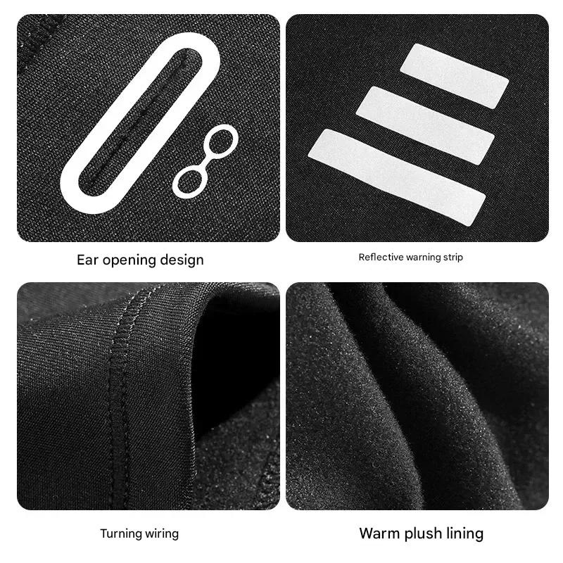 Outdoor Cycling Thermal Balaclava, Windproof Fleece-Lined Ski Mask for Face and Neck Protection