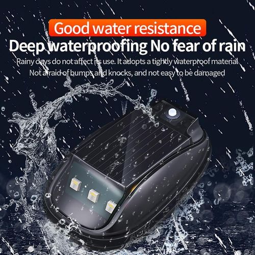 Solar Car Roof RGB Strobe Light with Remote Control, Wireless LED Strobe Lights with 8 Colors, Waterproof, No Drilling, For Motorcycle, Vehicle, Truck Use, Improve Nighttime Driving Visibility