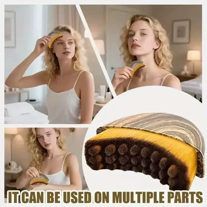 Lymphatic facial contour brush, upgraded eye and neck massage care body brush, lymphatic brush, foundation brush