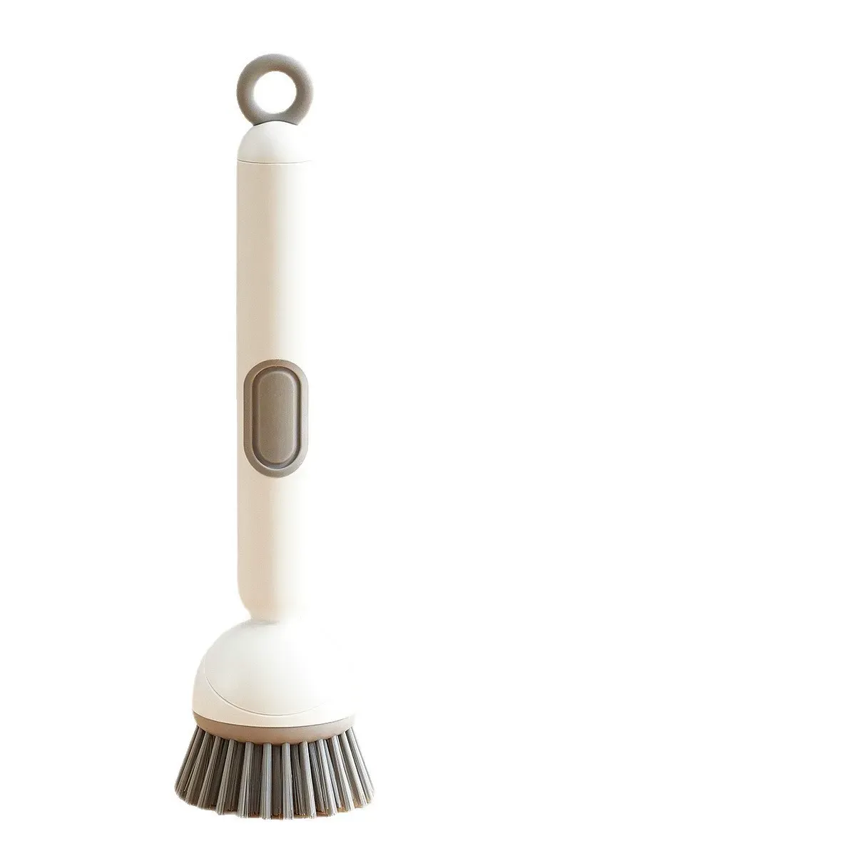 Long Handle Liquid-Adding Rotating Pot Brush, Kitchen-Specific Pot Scrubber, Non-Greasy Non-Scratch Pot Multi-Functional Cleaning Brush