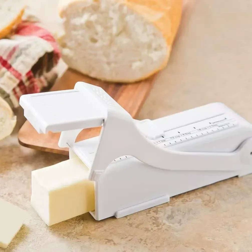 Adjustable Butter Slicer with Butter Dish and Butter Knife