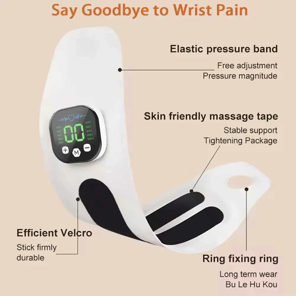 EMS Tendon Sheath Wrist Massager  Home-Use Universal Smart Massage Wrist Guard