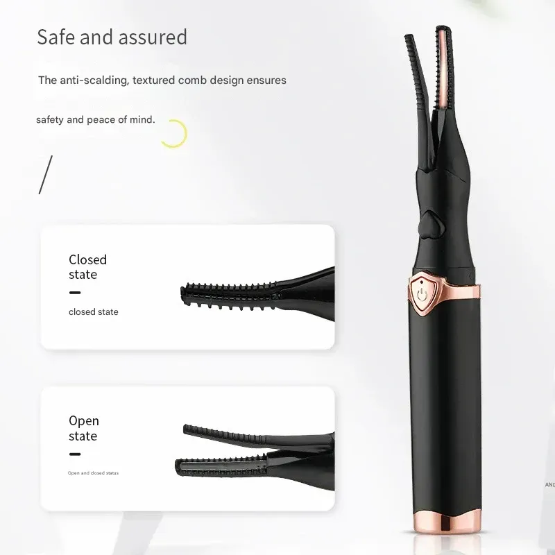 Mini Portable Electric Heated Eyelash Curler – Eyelash Lifting Tool for Long-Lasting Curl