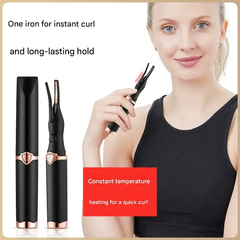 Mini Portable Electric Heated Eyelash Curler – Eyelash Lifting Tool for Long-Lasting Curl