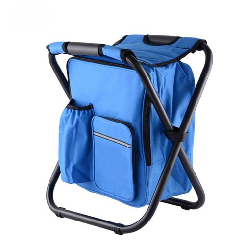 Outdoor Fishing Camping Ice Bag Stool   Picnic Storage Folding Chair   Oxford Cloth Large-Capacity Insulated Cooler Bag