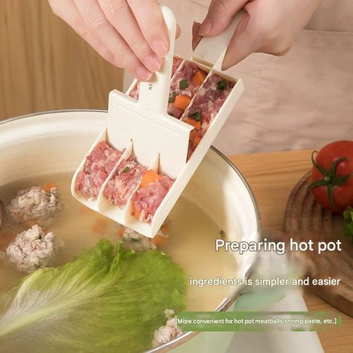 Home-use meatball maker, new four-in-one meatball making tool, non-stick kitchen tool for making fish balls and meatballs.