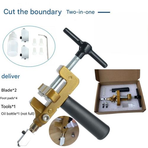 Manual Tile Cutter with Diamond Scoring Wheel - High-Precision Handheld Tool for Cutting Porcelain  Ceramic  and Thick Glass