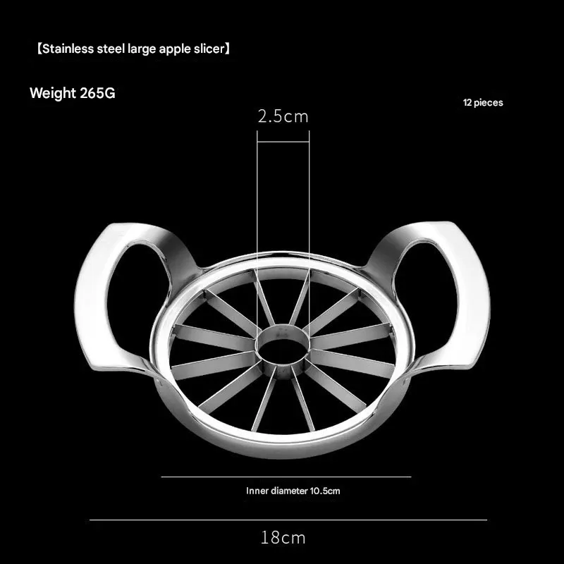 Stainless Steel Portable Fruit Cutter - Thickened Household Fruit Divider and Corer