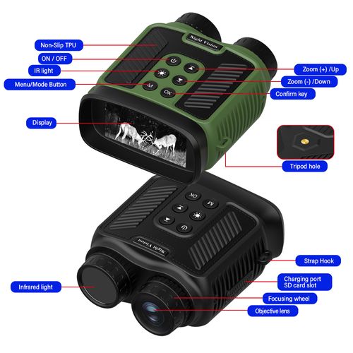 New Hot-Selling HD Photo & Video Recording Spotting Scope  Binocular Infrared Outdoor Portable Digital Telescope with Night Vision