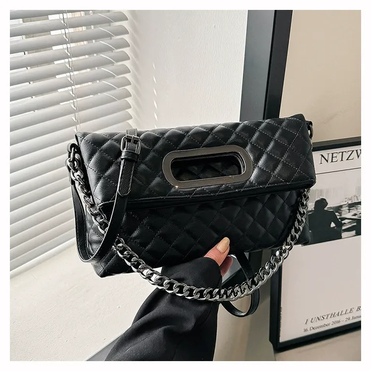 Diamond-Quilted Casual Boho Bag – Soft & Lightweight Tote for Moms  Handheld & Crossbody Purse（ Delivery in 3 days ）