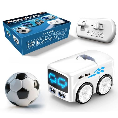 Smart Remote Control Sensor Car - Mini Desktop Gesture-Following Bus, Sensor-Avoidance Remote Control Toy Car