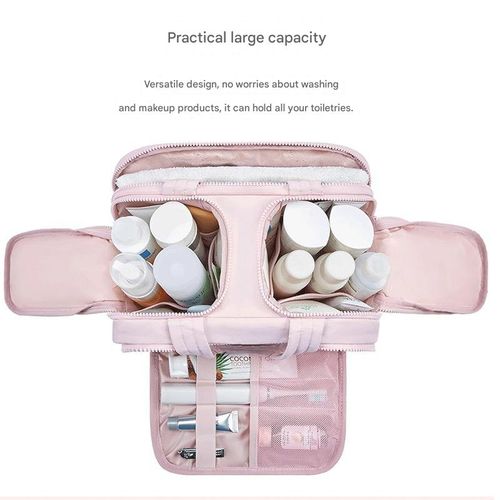 Multi-Purpose Large Capacity Makeup Bag - New Travel Cosmetic Organizer with Premium Portable Design