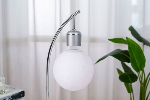 Magnetic Levitating Moon Lamp Wireless Charging Creative Craft Ornament Floating Light