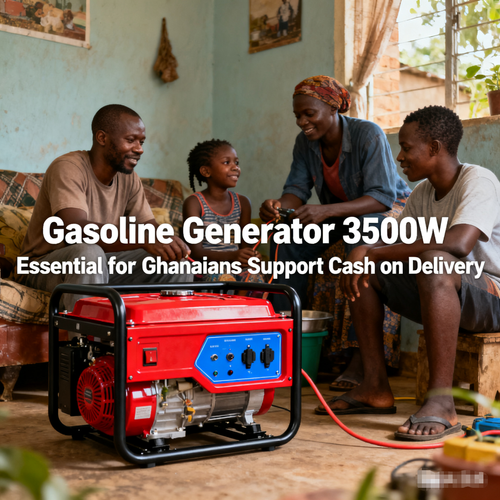 2500W & 3000W Gasoline Portable Generator – Reliable Power Backup for Accra Homes & Businesses 🔌