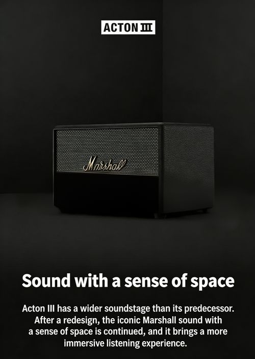 The Marshall Acton III Bluetooth speaker delivers a premium listening experience and is very popular in Ghana.