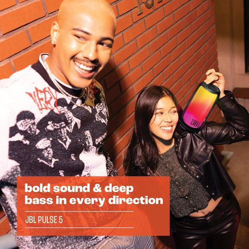 The JBL Pulse 5 portable Bluetooth speaker features a dazzling light show, making it a must-have for parties and gatherings.