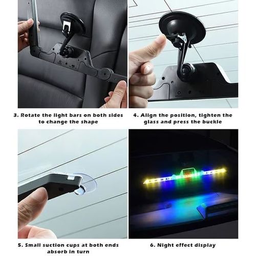 🌀Foldable Solar Powered 🚗Triangular Warning Light