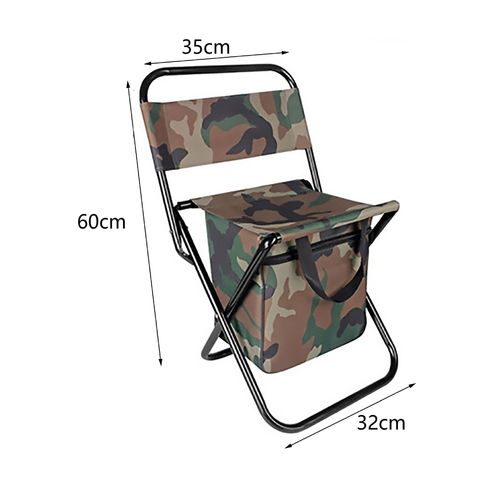🔥Portable folding outdoor camping chair with cooler bag