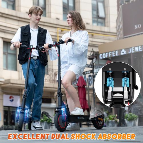 👨‍👩‍👧‍👦🛴🚗Trotinete Elétrica Dobrável com Suspensão Dupla — Um Modelo Seguro para Passeios ao Ar Livre para Adultos e Adolescentes