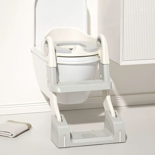 Selo de Treino para Toaletes Infantil com Escada de Passos🤰