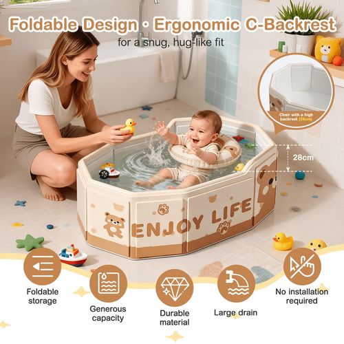 💔🛁💙 Portable Foldable Baby Bath Tub 🧼