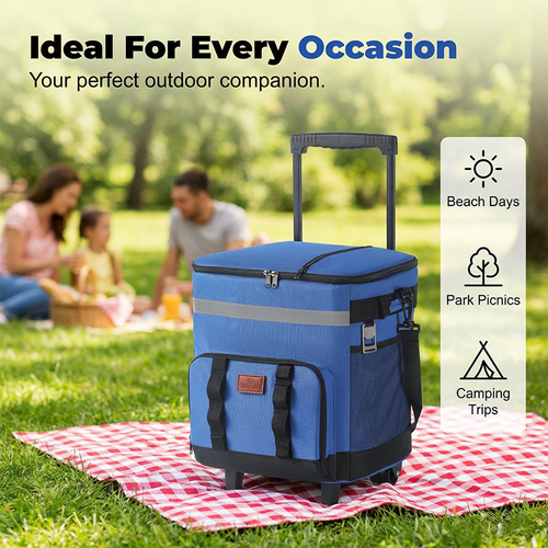 ❄️Especial de Verão🧊🧳Bolsa Térmica com Rodas para Uso Externo