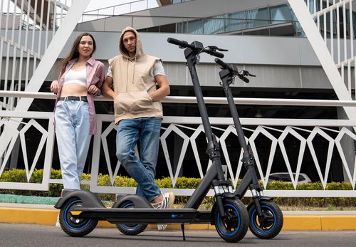 👨‍👩‍👧‍👦🛴🚗Trotinete Elétrica Dobrável com Suspensão Dupla — Um Modelo Seguro para Passeios ao Ar Livre para Adultos e Adolescentes