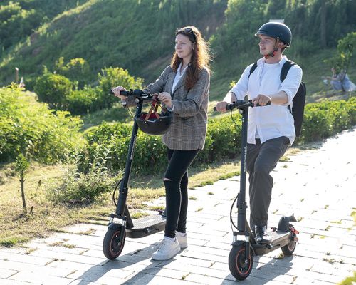 👨‍👩‍👧‍👦🛴🚗Trotinete Elétrica Dobrável com Suspensão Dupla — Um Modelo Seguro para Passeios ao Ar Livre para Adultos e Adolescentes